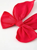 Rylee Faith Designs Christmas Red Bow Hairpin Festive Holiday Accessory - Everetts Place Boutique - 