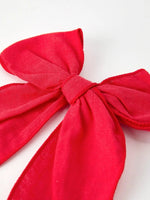 Rylee Faith Designs Christmas Red Bow Hairpin Festive Holiday Accessory - Everetts Place Boutique - 