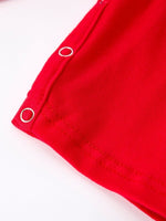 Rylee Faith Designs Christmas Red Green Smock Embroidery Romper For Baby Boy - Everetts Place Boutique - 