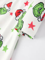 Rylee Faith Designs Christmas Themed Cartoon Characters Stars Print Girls Dress - Everetts Place Boutique - 