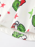 Rylee Faith Designs Christmas Themed Cartoon Characters Stars Print Girls Dress - Everetts Place Boutique - 