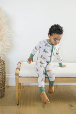 Little Joy Co. Christmas Tree - Rex Dino Bamboo Zippy Romper *Newborn left - 