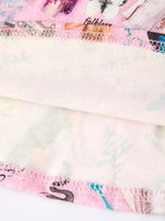 Rylee Faith Designs Christmas Twirly Print Milk Silk Party Dress For Girls - Everetts Place Boutique - 