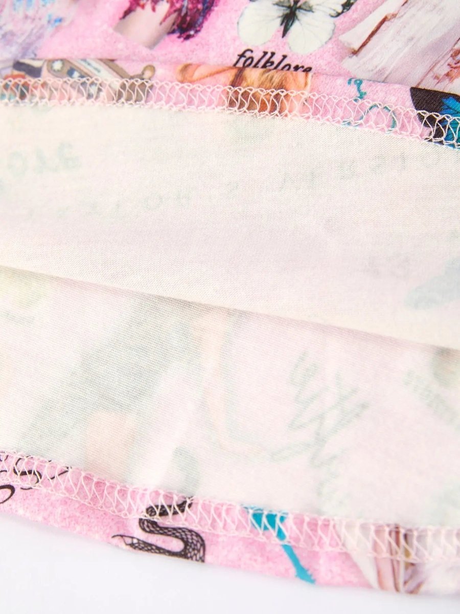 Rylee Faith Designs Christmas Twirly Print Milk Silk Party Dress For Girls - Everetts Place Boutique - 