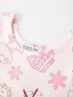 Rylee Faith Designs Christmas White Horse Dress With Nutcracker Print For Girls - Everetts Place Boutique - 