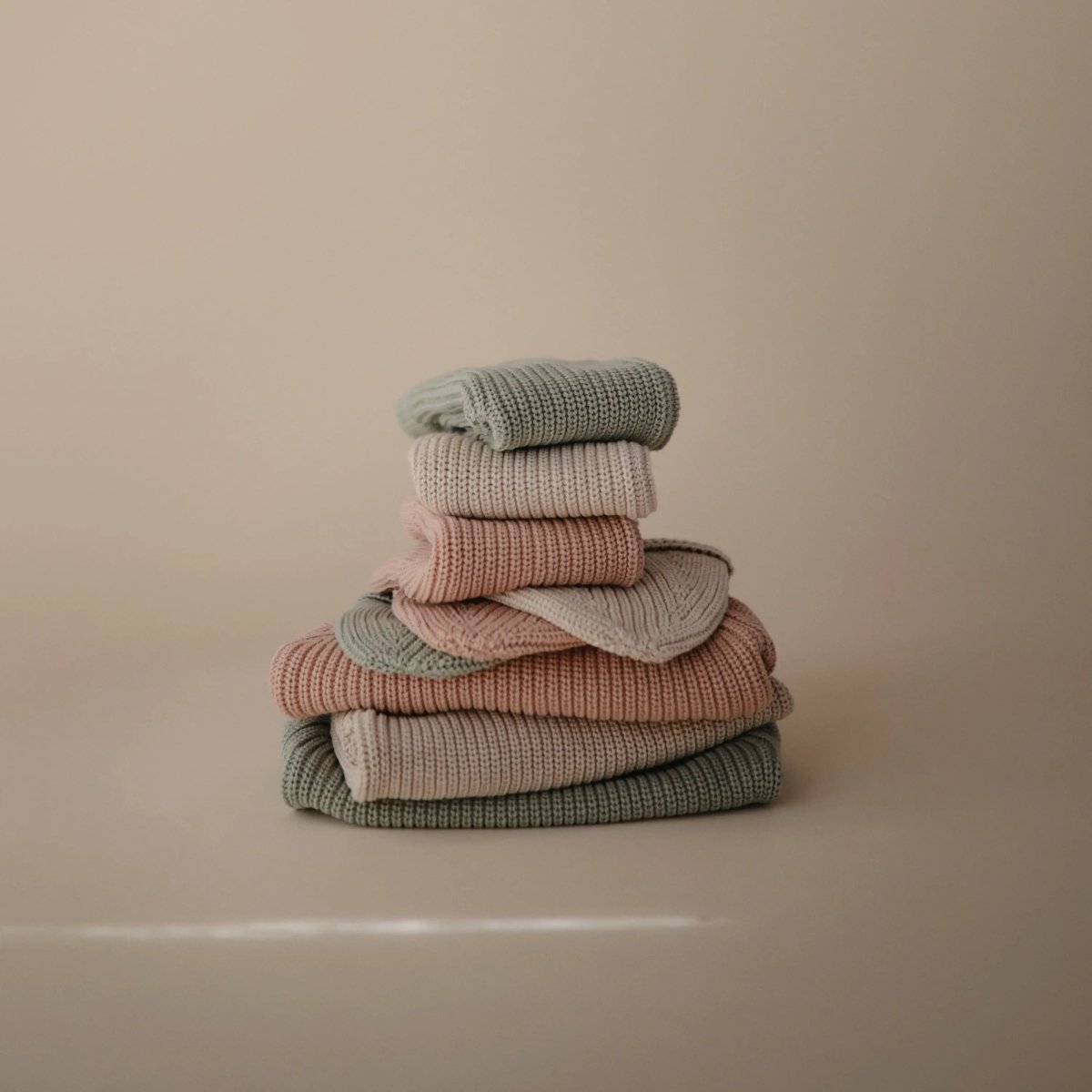 Mushie Chunky Knit Beanie Made with Organic Cotton for Babies Cozy and Stylish - 