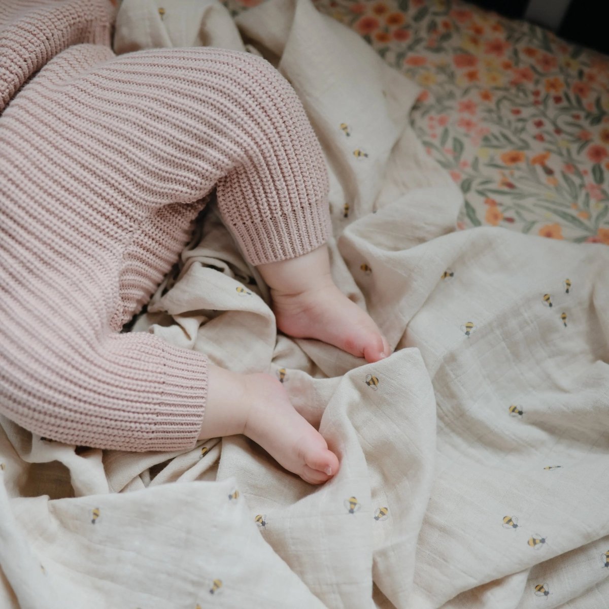 Mushie Chunky Knit Pants for Babies Made with Organic Cotton Cozy and Stylish Outfit Option - Everetts Place Boutique - 