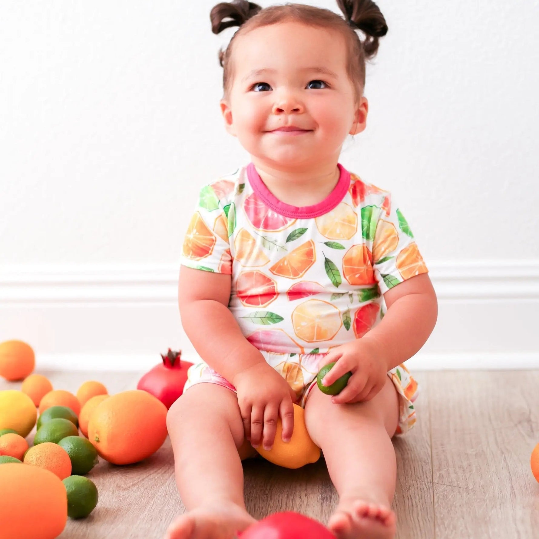 Bestaroo Citrus Bamboo Bodysuit Dress For Baby And Toddler With Snap Closures Bestaroo - 