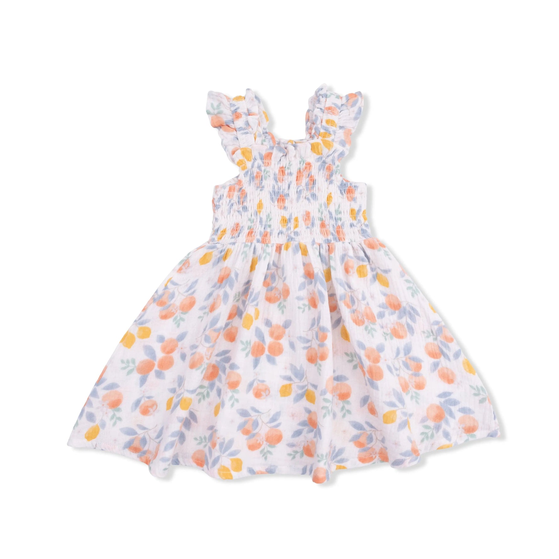 Angel Dear Citrus Floral - Smocked Sundress with Bloomer - 