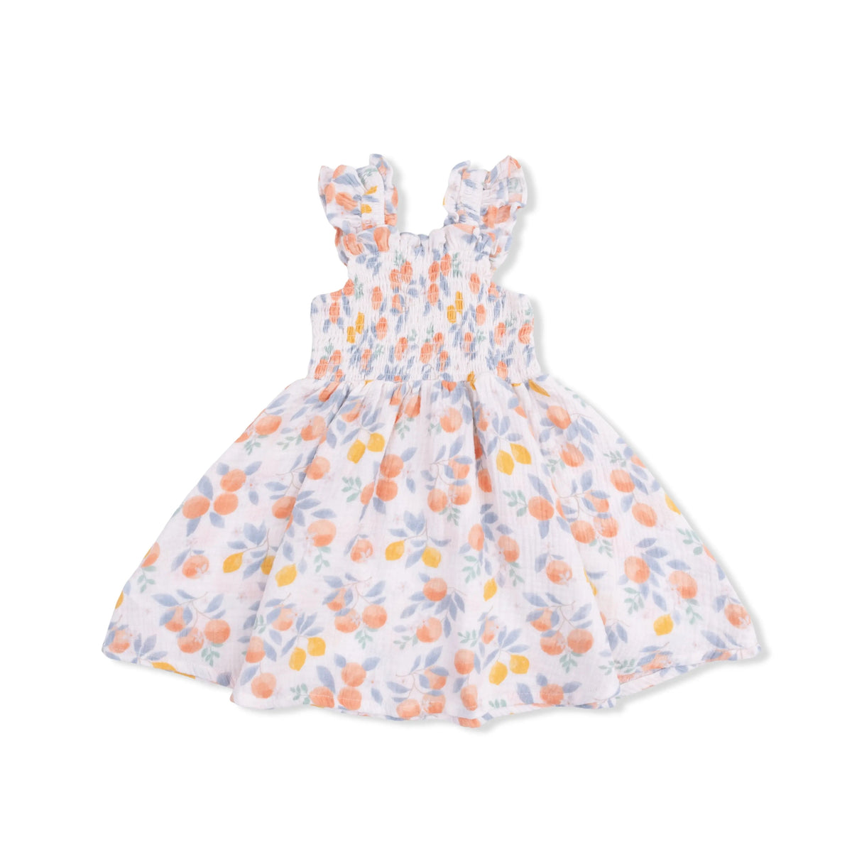 Angel Dear Citrus Floral - Smocked Sundress with Bloomer - 