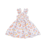 Angel Dear Citrus Floral - Smocked Sundress with Bloomer - 