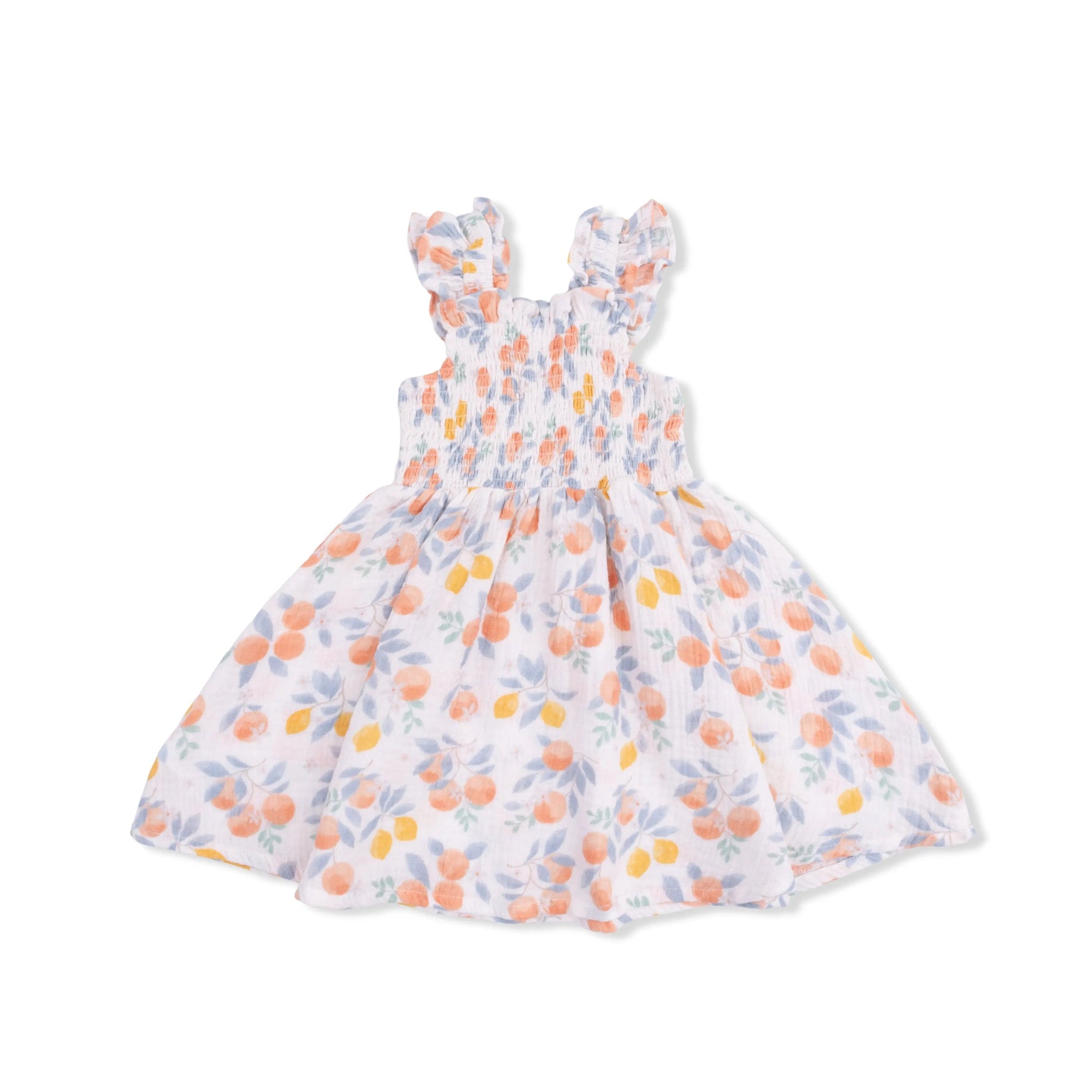 Angel Dear Citrus Floral - Smocked Sundress with Bloomer - 