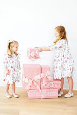 Mila & Rose ® Clara's Christmas 3/4 Sleeve Ruffle Twirl Dress - 