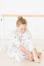 Mila & Rose ® Clara's Christmas 3/4 Sleeve Ruffle Twirl Dress - 