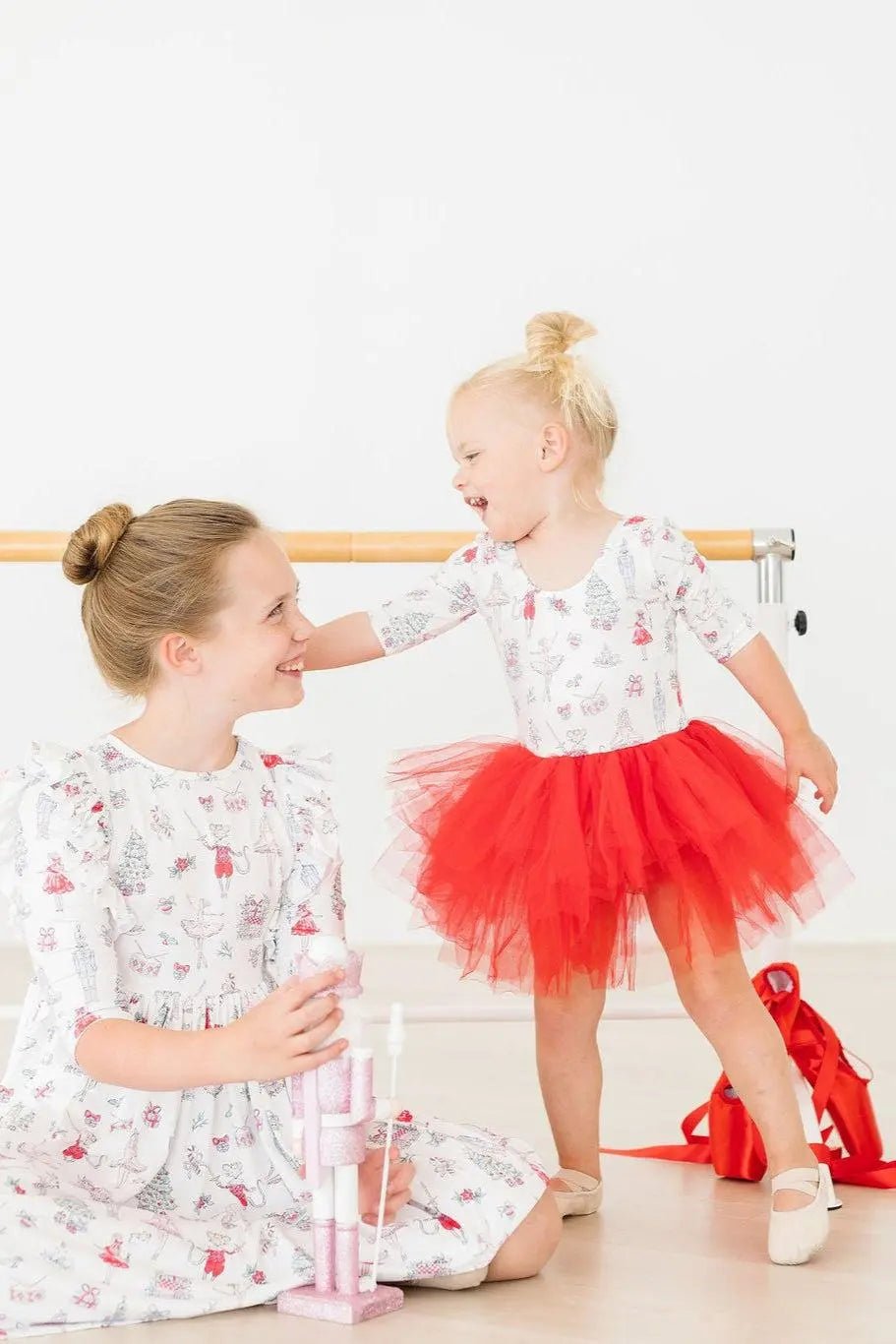 Mila & Rose ® Clara's Christmas 3/4 Tutu Leotard - 