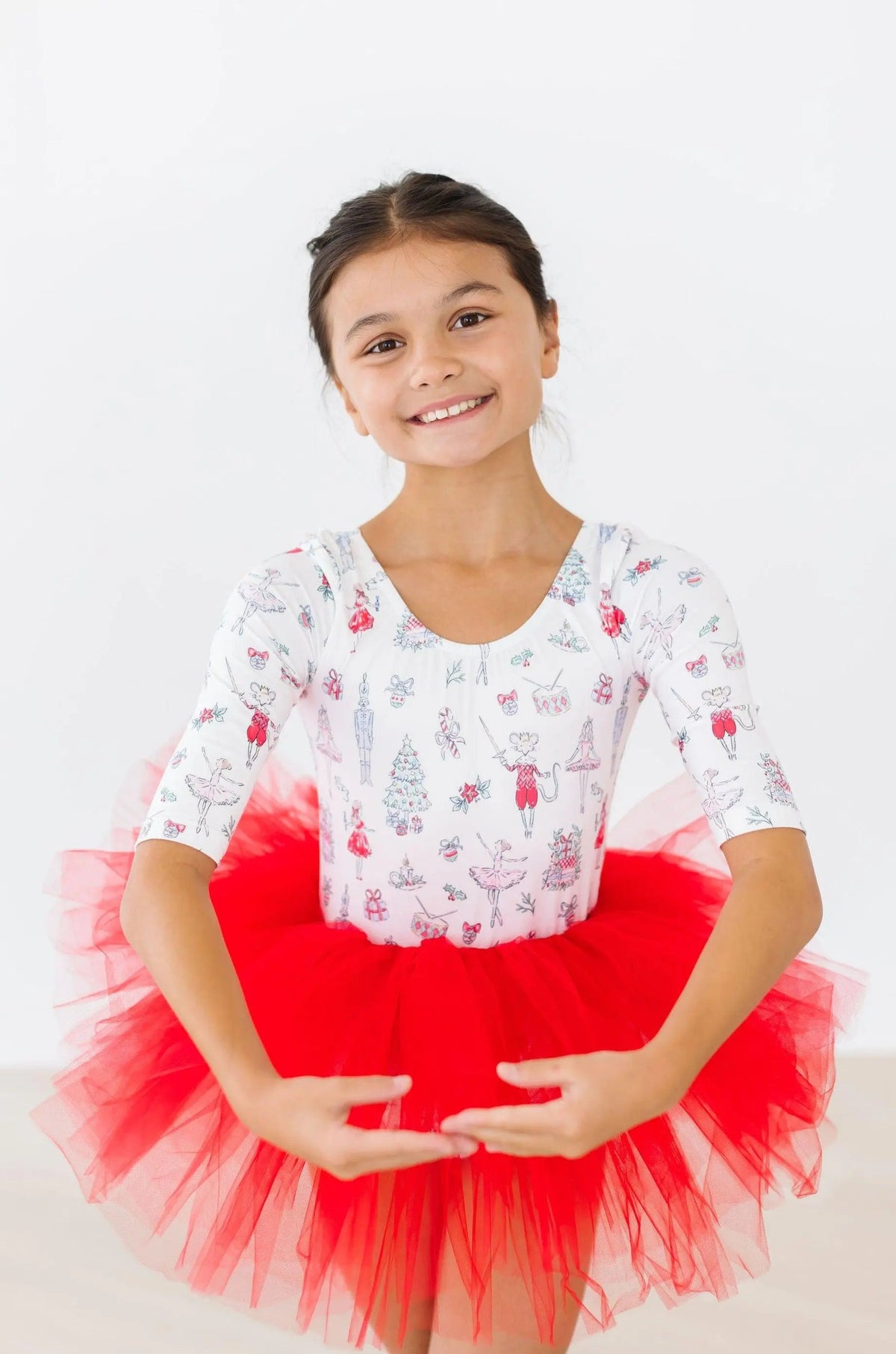 Mila & Rose ® Clara's Christmas 3/4 Tutu Leotard - 