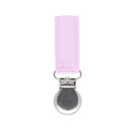 Three Little Tots Classic Baby Pink All Silicone Pacifier Clip - 