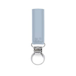 Three Little Tots Classic Glacier Blue Gray All Silicone One Piece Pacifier Clip - 