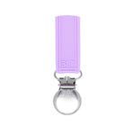Three Little Tots Classic Lavender Purple Silicone One Piece Pacifier Clip - 