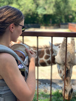 Three Little Tots Classic Olive Green All Silicone One Piece Pacifier Clip - 