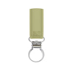 Three Little Tots Classic Olive Green All Silicone One Piece Pacifier Clip - 