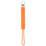 Three Little Tots Classic Orange All Silicone One Piece Pacifier Clip - 