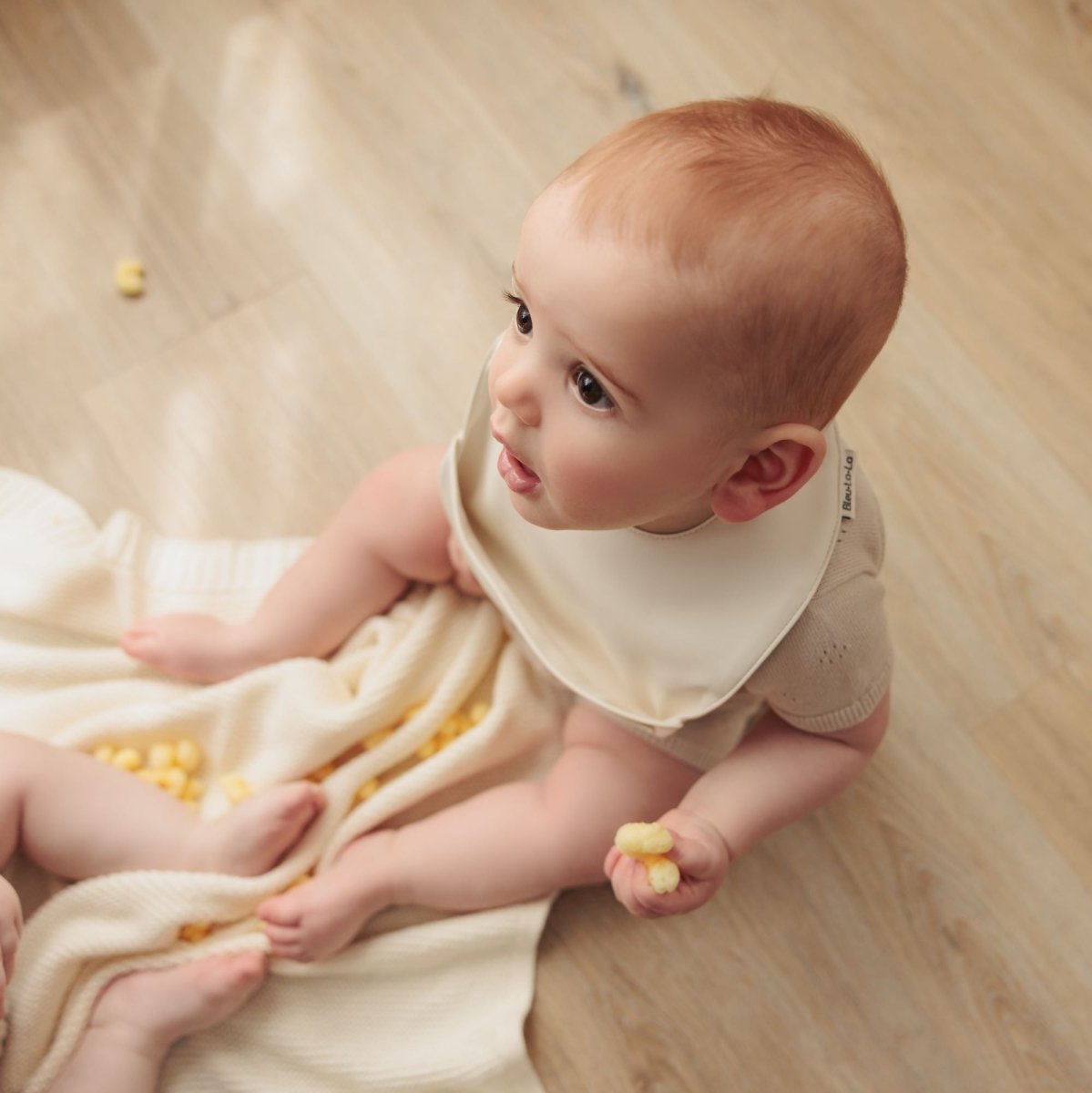 Bleu La La Classic Set of Soft Vegan Leather Easy Clean Bibs for Babies 0 to 12 Months - Everetts Place Boutique - 