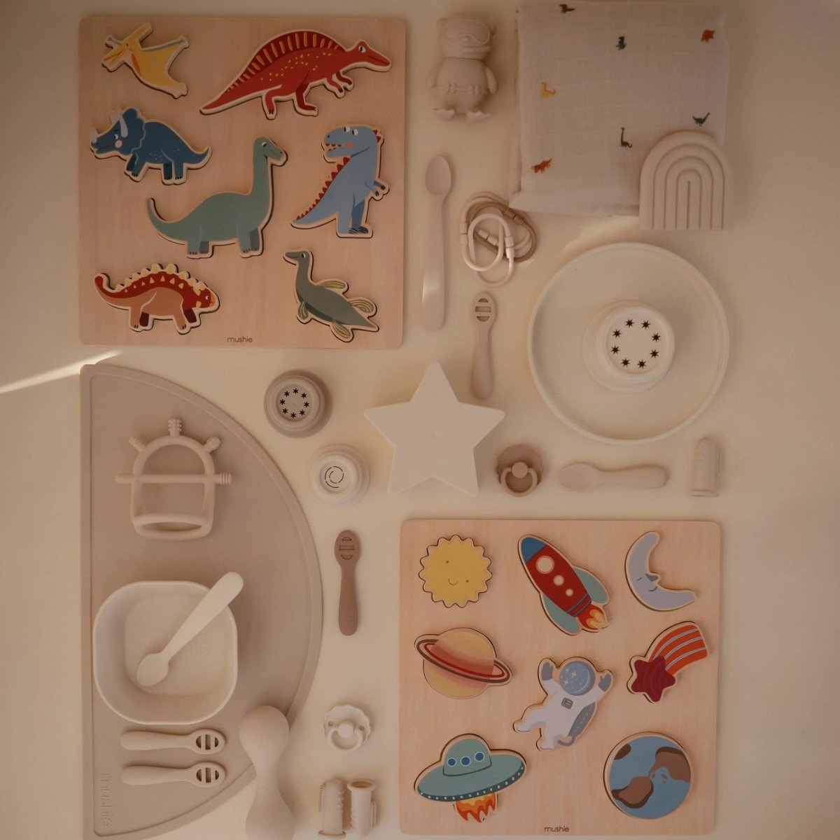 Mushie Classic Silicone Suction Plate for Kids Safe Non Slip Feeding Solution - Everetts Place Boutique - 