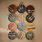 Mushie Classic Silicone Suction Plate for Kids Safe Non Slip Feeding Solution - Everetts Place Boutique - 