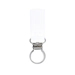 Three Little Tots Classic White All Silicone One Piece Pacifier Clip - 