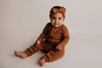 Three Little Tots Clay Baby Ribbed Playsuit with pockets - 