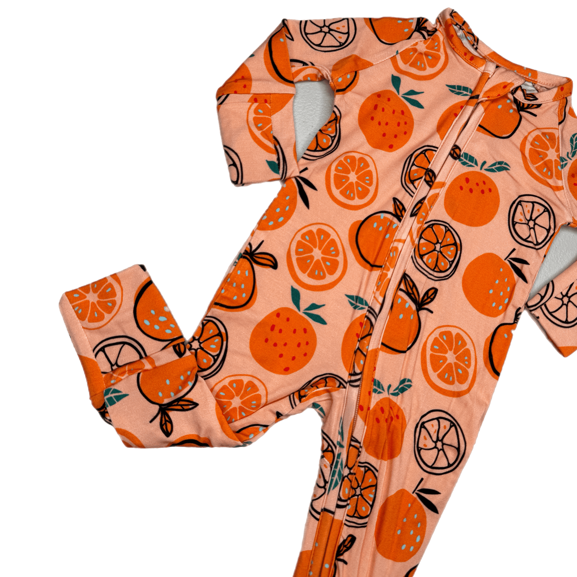 Clementine Bamboo Viscose Zippies for Kids with Foldable Hands and Feet Texas Tushies