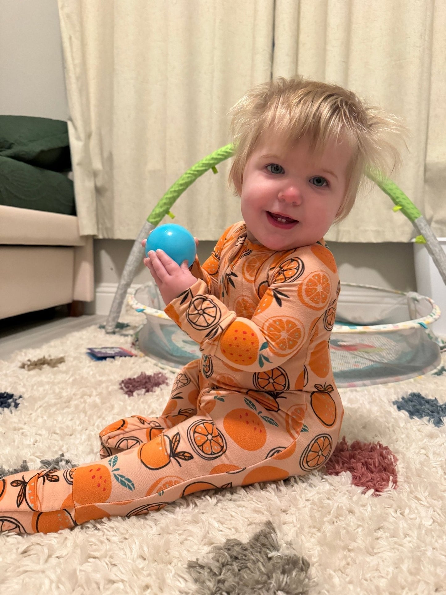 Clementine Bamboo Viscose Zippies for Kids with Foldable Hands and Feet Texas Tushies