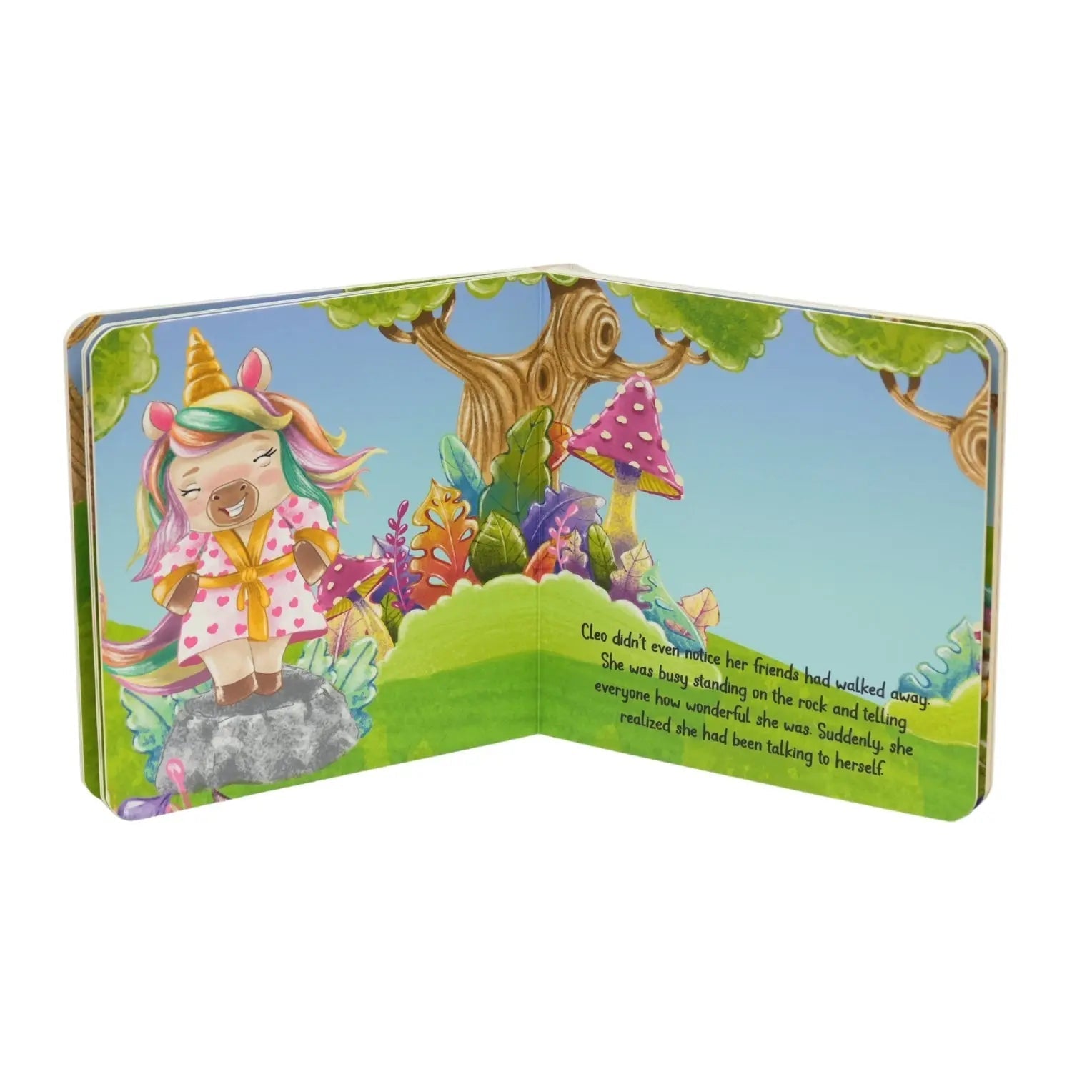 Goosewaddle® | Newborn Baby Blankets Toys Teethers Bibs & More Cleo Unicorn Board Book - 
