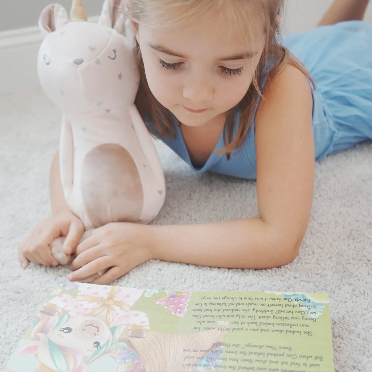 Goosewaddle® | Newborn Baby Blankets Toys Teethers Bibs & More Cleo Unicorn Board Book - 