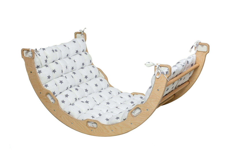 Climbing Arch Rocker and White Star Pillow - Everetts Place: Online Boutique - Furniture