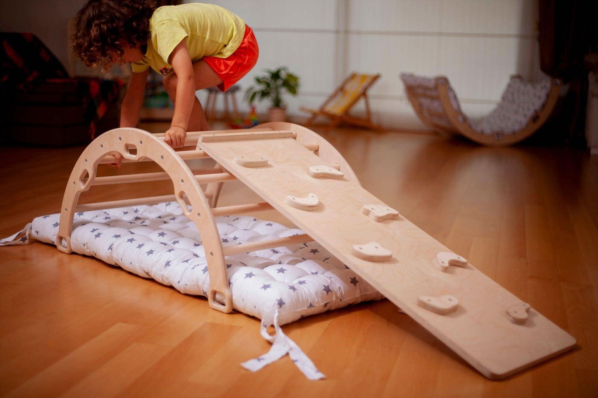 Montessori Climber Set Arch Rocker Ramp And Toddler Pillow Kidodido Everetts Place: Online Boutique