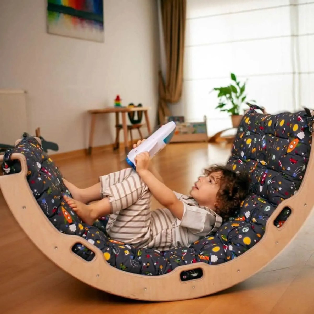 Kidodido Climbing Arch Rocker With Space Cushion For Safe Play - Everetts Place Boutique - 