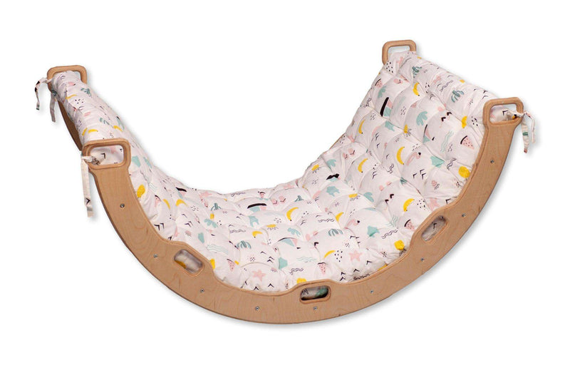 Climbing Arch with Flamingo Pillow | Montessori Play Set - Everetts Place: Online Boutique - Furniture