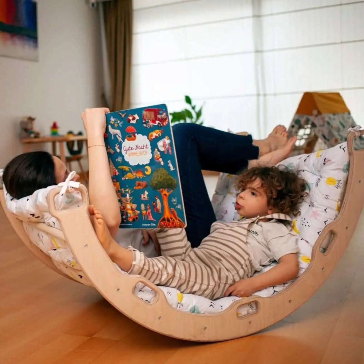 Kidodido Climbing Arch With Flamingo Pillow Montessori Play Set - Everetts Place Boutique - 