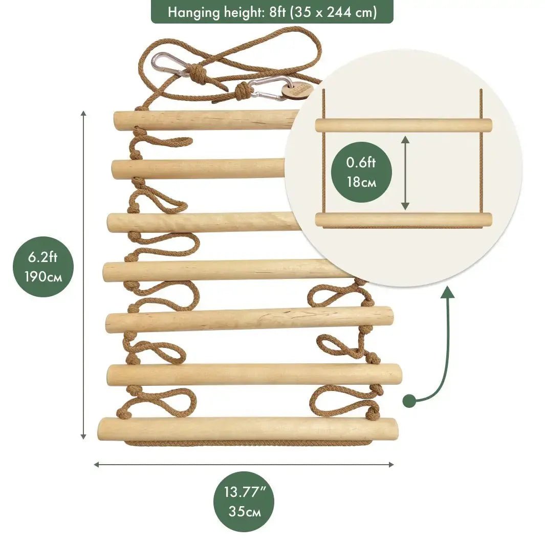 Goodevas Climbing rope ladder for kids 3 - 9 y.o. - 