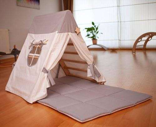 Climbing Triangle with Tent Cover, Mat, Ramp - Everetts Place: Online Boutique - Furniture