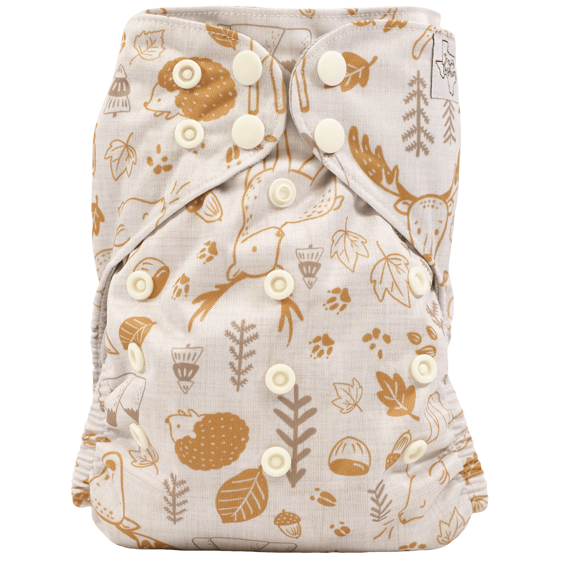 Cloth Diaper Quick Starter Kit with Three Absorbent Diapers and Inserts Texas Tushies