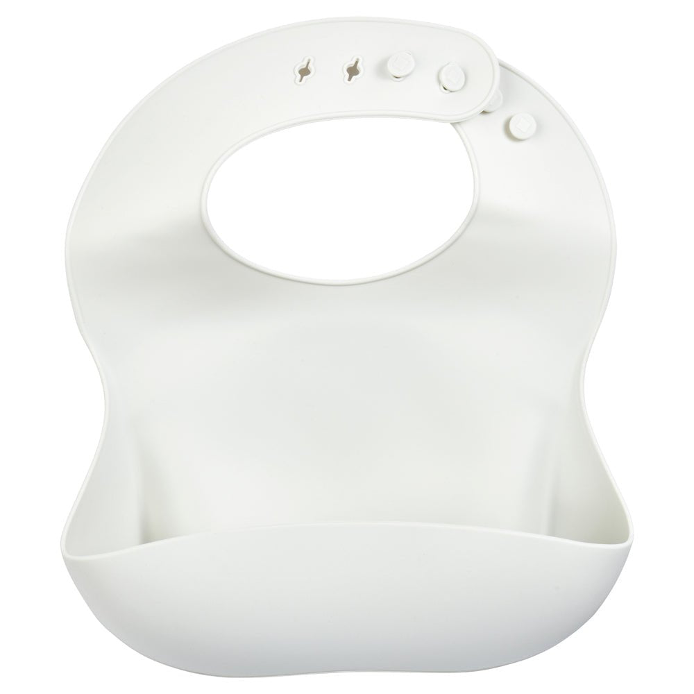 Three Little Tots Cloud Silicone Bib with Crumb Catcher - 