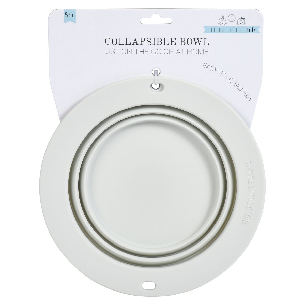 Three Little Tots Cloud Silicone Collapsable TravelBowl - 