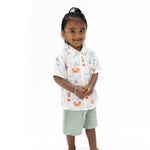 Angel Dear Club Mediterranean - Polo Button Up with Casual Short - 