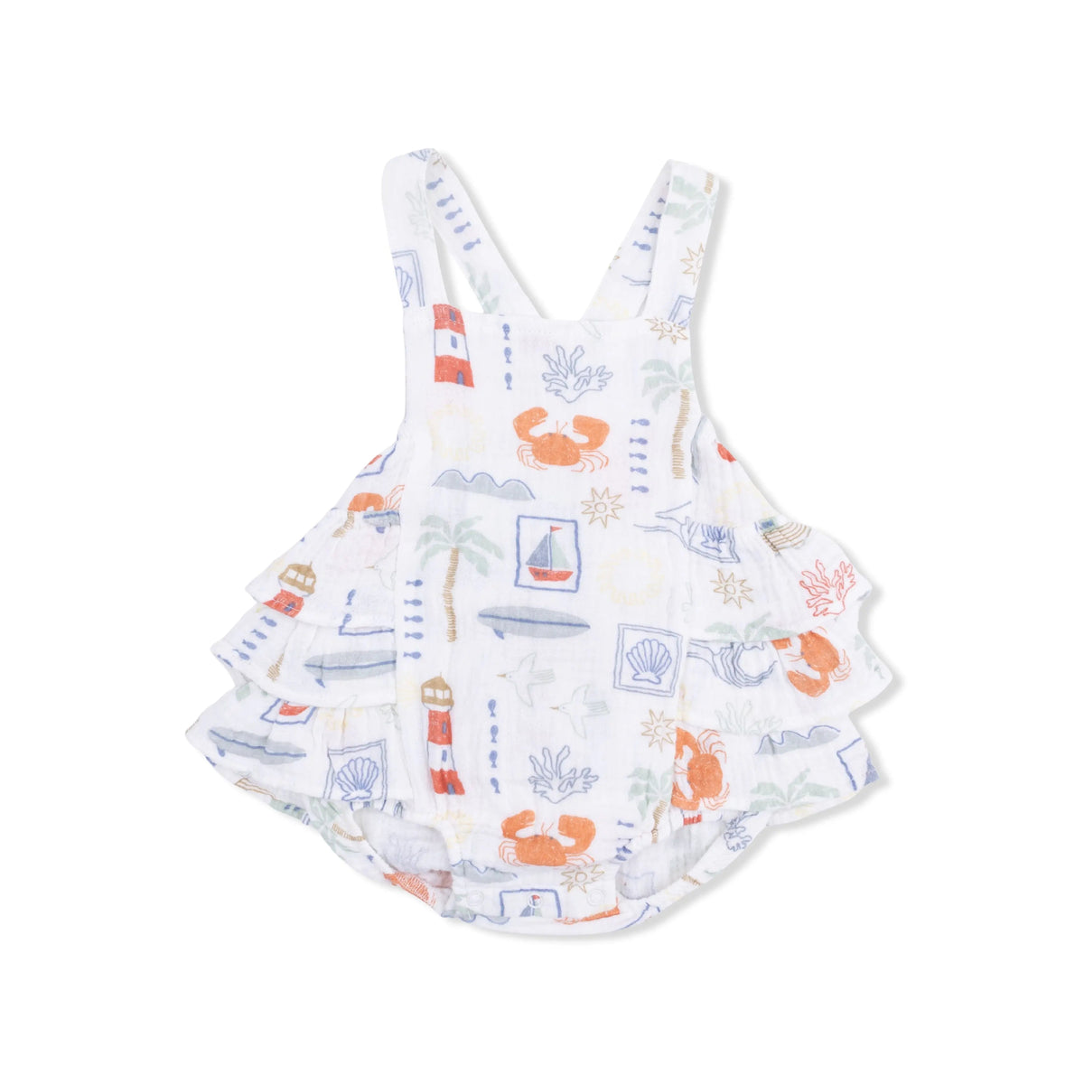 Angel Dear Club Mediterranean - Ruffle Sunsuit - 