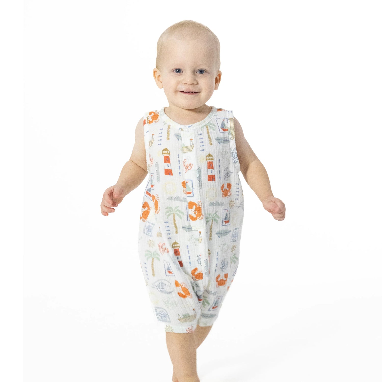 Angel Dear Club Mediterranean - Sleeveless Shortie Romper - 