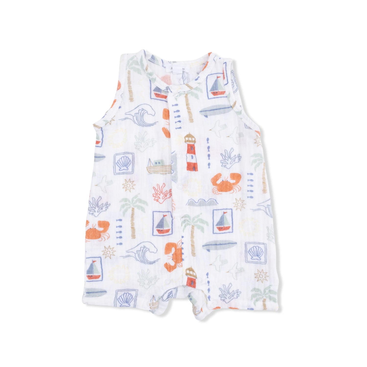Angel Dear Club Mediterranean - Sleeveless Shortie Romper - 