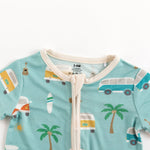Dreamlet Coastal Cruising Romper Baby Beach Print Retro Vibes - Everetts Place Boutique - 